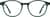 Front view of Kids' Square Glasses 4470624 in Green thumbnail