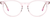 Front view of Round Glasses 4470719 in Pink thumbnail