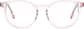 Front view of Round Glasses 4470719 in Pink thumbnail