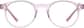 Front view of Kids' Round Glasses 4470819 in Pink thumbnail