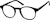 Angle view of Kids' Round Glasses 4470821 in Black thumbnail