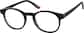 Angle view of Kids' Round Glasses 4470821 in Black thumbnail