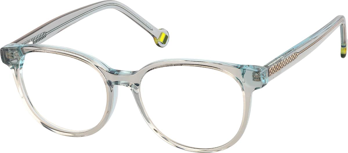 Angle view of Kids' Square Glasses 4470912 in Gray