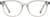 Front view of Kids' Square Glasses 4470912 in Gray thumbnail