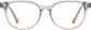 Front view of Kids' Square Glasses 4470912 in Gray thumbnail