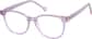 Angle view of Kids' Square Glasses 4470917 in Purple thumbnail