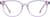 Front view of Kids' Square Glasses 4470917 in Purple thumbnail