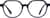 Front view of Kids' Geometric Glasses 4471016 in Blue thumbnail