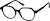 Angle view of Kids' Geometric Glasses 4471021 in Black thumbnail