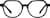 Front view of Kids' Geometric Glasses 4471021 in Black thumbnail