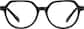 Front view of Kids' Geometric Glasses 4471021 in Black thumbnail