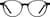 Front view of Kids' Round Glasses 4471121 in Black thumbnail