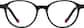 Front view of Kids' Round Glasses 4471121 in Black thumbnail