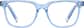 Front view of Kids' Square Glasses 4471316 in Blue thumbnail