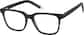 Angle view of Kids' Square Glasses 4471321 in Black thumbnail