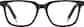 Front view of Kids' Square Glasses 4471321 in Black thumbnail