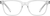 Front view of Kids' Rectangle Glasses 4471323 in Clear thumbnail