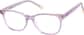 Angle view of Kids' Rectangle Glasses 4471417 in Purple thumbnail