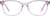 Front view of Kids' Rectangle Glasses 4471417 in Purple thumbnail