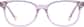 Front view of Kids' Rectangle Glasses 4471417 in Purple thumbnail