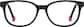 Front view of Kids' Rectangle Glasses 4471421 in Black thumbnail