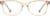 Front view of Kids' Rectangle Glasses 4471422 in Yellow thumbnail