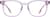 Front view of Kids' Square Glasses 4471517 in Purple thumbnail