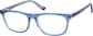 Angle view of Rectangle Glasses 4471616 in Blue thumbnail