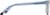 Side view of Rectangle Glasses 4471616 in Blue thumbnail