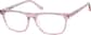 Angle view of Rectangle Glasses 4471619 in Pink thumbnail