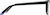 Side view of Rectangle Glasses 4471621 in Black thumbnail