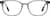 Front view of Rectangle Glasses 4471712 in Gray thumbnail
