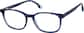 Angle view of Rectangle Glasses 4471716 in Blue thumbnail