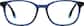 Front view of Rectangle Glasses 4471716 in Blue thumbnail
