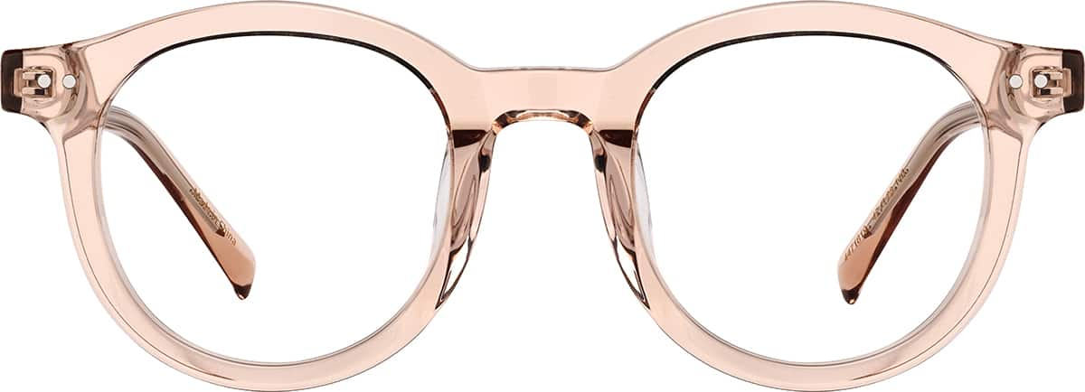 Front view of Round Glasses 4471819 in Pink