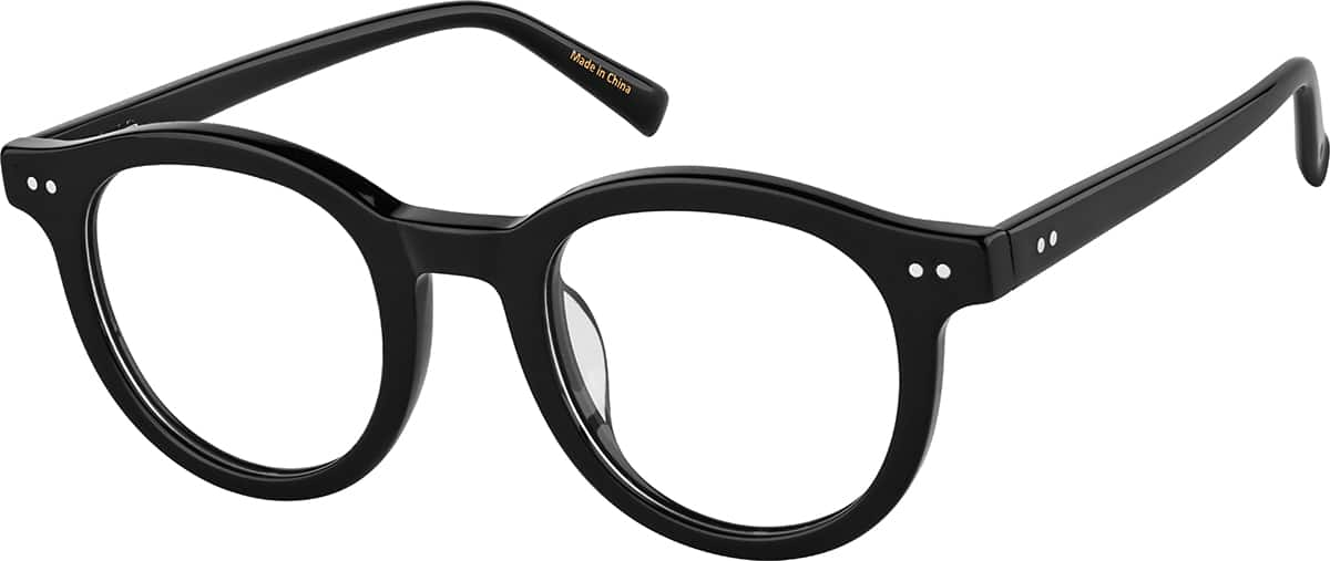 Angle view of Round Glasses 4471821 in Black