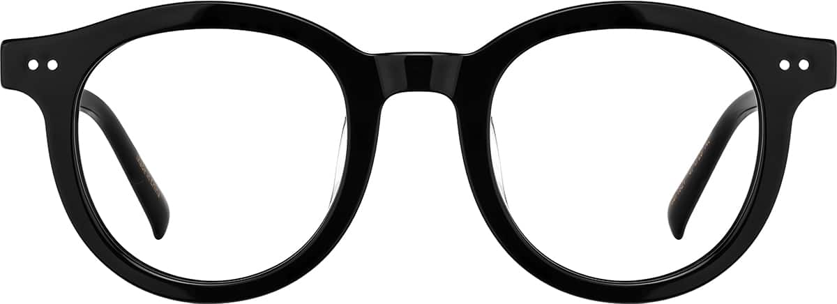 Front view of Round Glasses 4471821 in Black