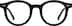 Round Glasses 4471821 in Black