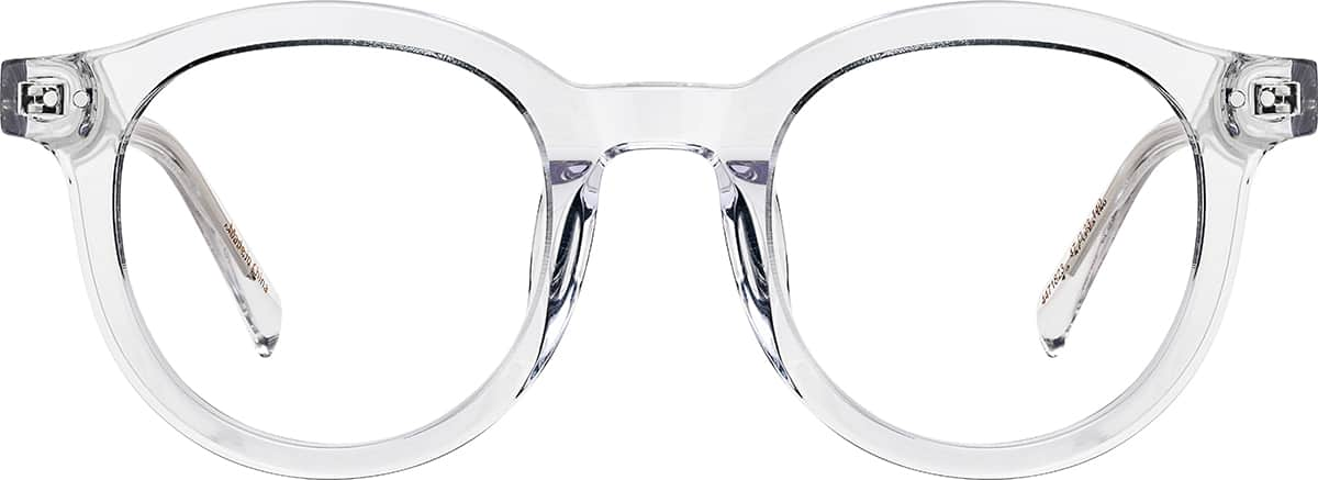 Front view of Round Glasses 4471823 in Clear