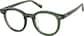 Angle view of Round Glasses 4471824 in Green thumbnail