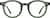 Front view of Round Glasses 4471824 in Green thumbnail