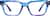 Front view of Rectangle Glasses 4471916 in Blue thumbnail