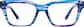 Front view of Rectangle Glasses 4471916 in Blue thumbnail