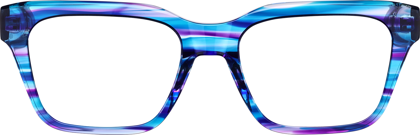 Black Rectangle Glasses #4471921 | Zenni Optical