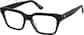 Angle view of Rectangle Glasses 4471921 in Black thumbnail