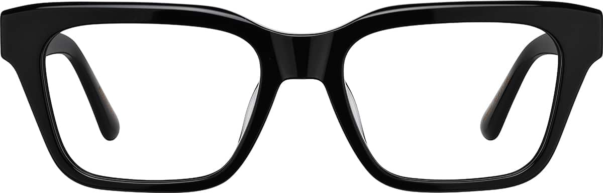 Front view of Rectangle Glasses 4471921 in Black