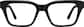 Front view of Rectangle Glasses 4471921 in Black thumbnail