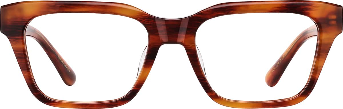 Front view of Rectangle Glasses 4471939 in Pattern