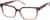 Angle view of Rectangle Glasses 4472215 in Brown thumbnail