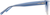 Side view of Rectangle Glasses 4472216 in Blue thumbnail
